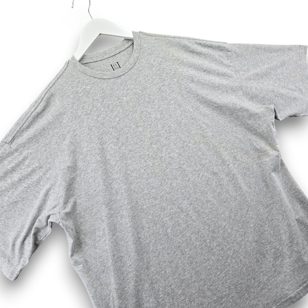 Elsa T-Shirt Womens XS/S Gray Oversized Cotton Blend Made in USA
